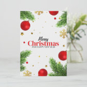 Weihnachtskarte Einladung (Stehend Vorderseite)