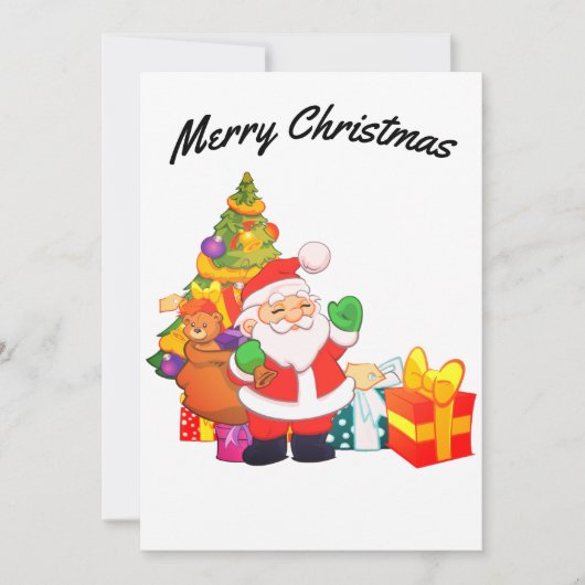 Weihnachtskarte Einladung (Vorderseite)