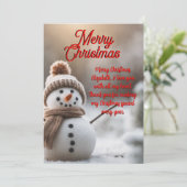 Weihnachtskarte Einladung (Stehend Vorderseite)