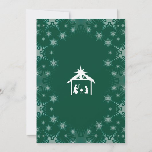 Weihnachtskarte Einladung (Rückseite)