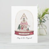 Weihnachtskarte Einladung (Stehend Vorderseite)