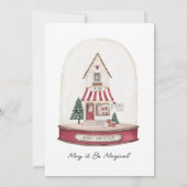 Weihnachtskarte Einladung (Rückseite)