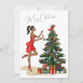 Weihnachtskarte Einladung (Vorderseite)