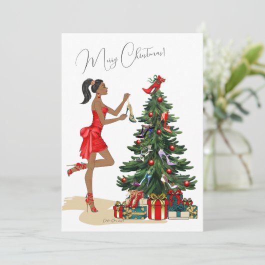 Weihnachtskarte Einladung (Stehend Vorderseite)