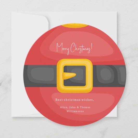 Weihnachtskarte Einladung (Vorderseite)