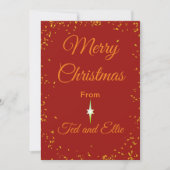 Weihnachtskarte Einladung (Vorderseite)
