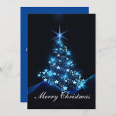 Weihnachtskarte. Einladung (Vorne/Hinten)