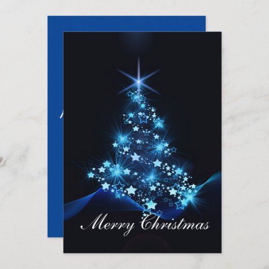 Weihnachtskarte. Einladung (Vorne/Hinten)