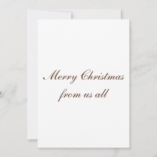 Weihnachtskarte Einladung (Rückseite)