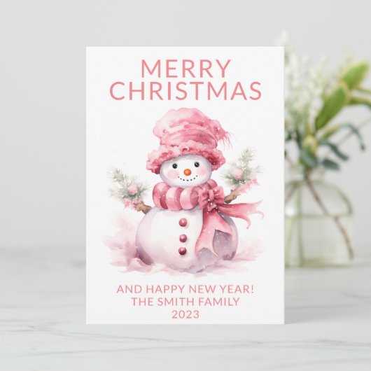 Weihnachtskarte Einladung (Stehend Vorderseite)