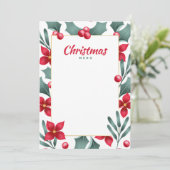 Weihnachtskarte Einladung (Stehend Vorderseite)