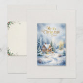 Weihnachtskarte Einladung (Vorne/Hinten)