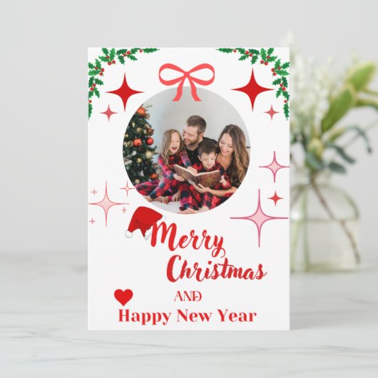 Weihnachtskarte Einladung (Stehend Vorderseite)