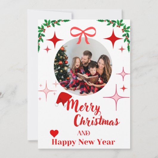 Weihnachtskarte Einladung (Rückseite)