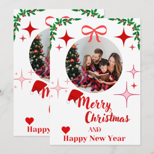 Weihnachtskarte Einladung (Vorne/Hinten)