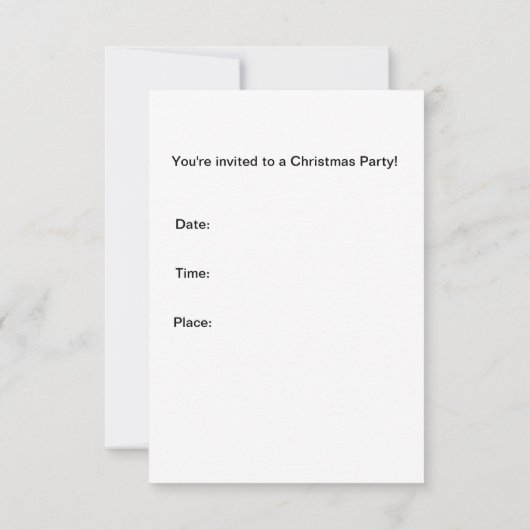 Weihnachtskarte Einladung Kayak "All is bright" (Rückseite)