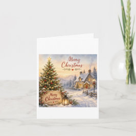 Weihnachtskarte einzigartig und traditionell karte