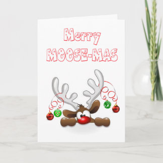 Weihnachtskarte, Elch Feiertagskarte