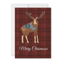 Weihnachtskarte Elch