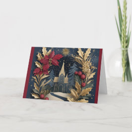 Weihnachtskarte - Elegante Kirche Karte