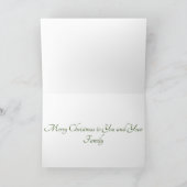 Weihnachtskarte - Eleganter Kranz Karte (Innenseite)