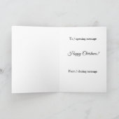 Weihnachtskarte - Elf & Sicherheit Karte (Innenseite)