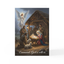 Weihnachtskarte - Emmanuel God ist bei uns