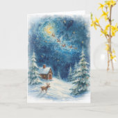 Weihnachtskarte - Erinnerungen geerbt Karte (Gelbe Blume)