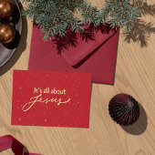 Weihnachtskarte: Es geht um Jesus #2 Mitteilungskarte