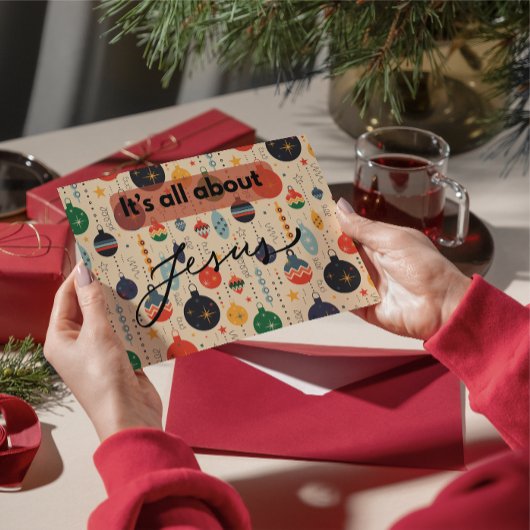 Weihnachtskarte: Es geht um Jesus Mitteilungskarte