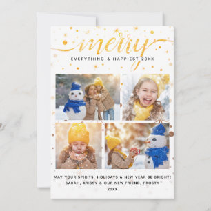 WEIHNACHTSKARTE + Farbharmonische Typografie Feiertagskarte
