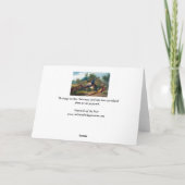 Weihnachtskarte - Fasan Feiertagskarte (Rückseite)