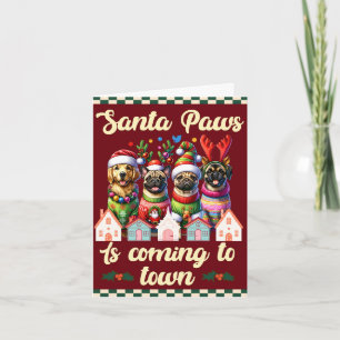 Weihnachtskarte - Feierliche Hunde & Feiern Karte
