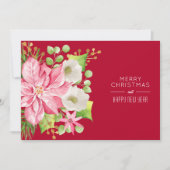 Weihnachtskarte Feiertagskarte (Vorderseite)