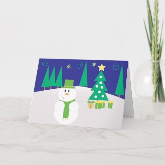 Weihnachtskarte Feiertagskarte (Vorderseite)