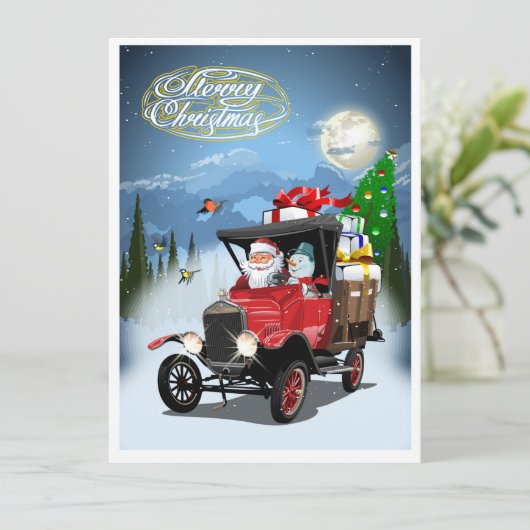 Weihnachtskarte Feiertagskarte (Stehend Vorderseite)