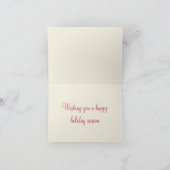 Weihnachtskarte Feiertagskarte (Innenseite)