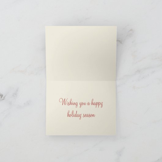 Weihnachtskarte Feiertagskarte (Innenseite)