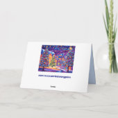 Weihnachtskarte Feiertagskarte (Rückseite)