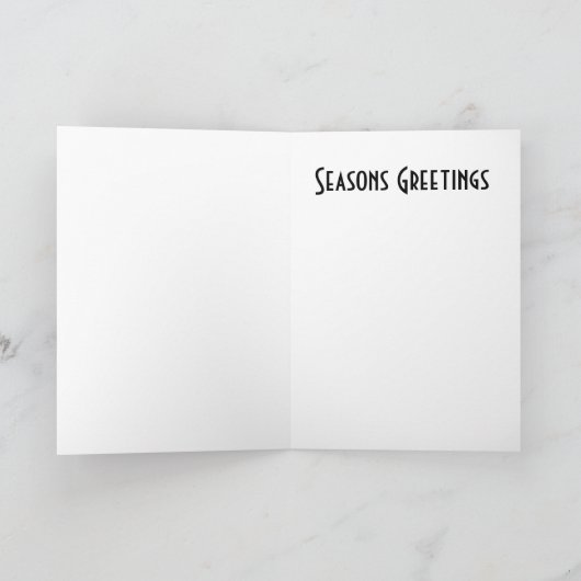 Weihnachtskarte Feiertagskarte (Innenseite)