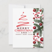 Weihnachtskarte Feiertagskarte (Vorderseite)