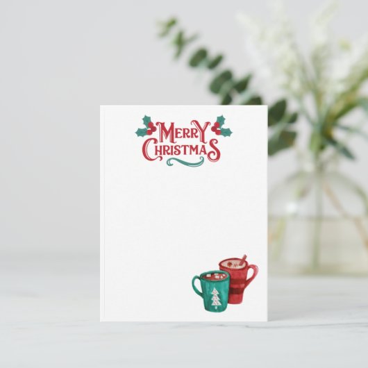 Weihnachtskarte Feiertagskarte (Stehend Vorderseite)