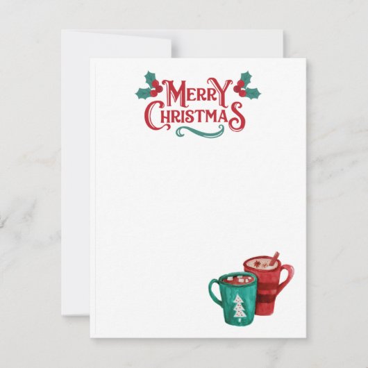 Weihnachtskarte Feiertagskarte (Vorderseite)