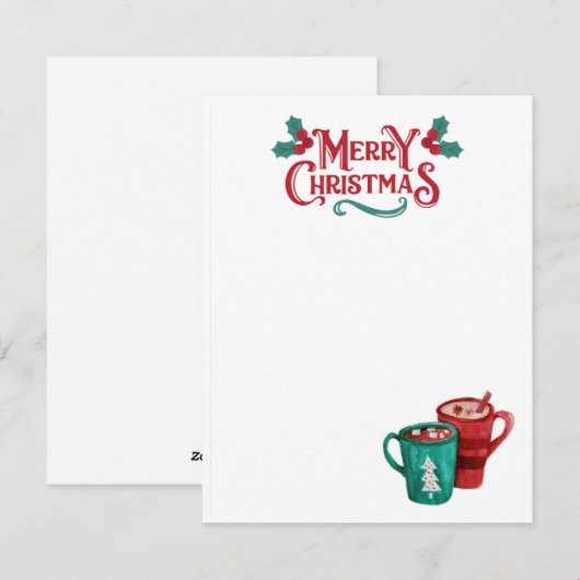 Weihnachtskarte Feiertagskarte (Vorne/Hinten)