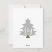 Weihnachtskarte Feiertagskarte (Rückseite)