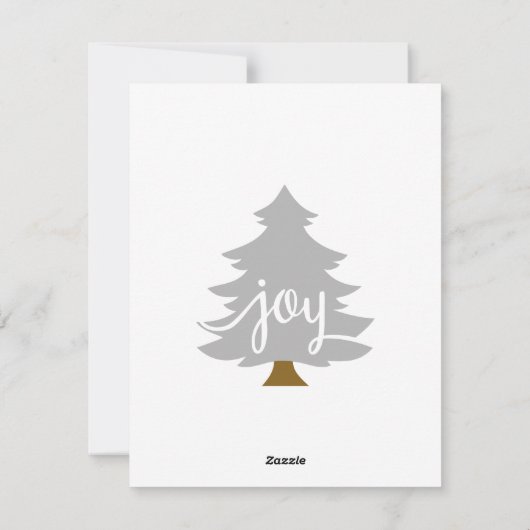 Weihnachtskarte Feiertagskarte (Rückseite)