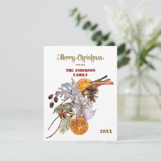 Weihnachtskarte Feiertagskarte (Stehend Vorderseite)