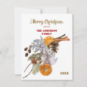 Weihnachtskarte Feiertagskarte (Vorderseite)