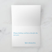 Weihnachtskarte Feiertagskarte (Innenseite)