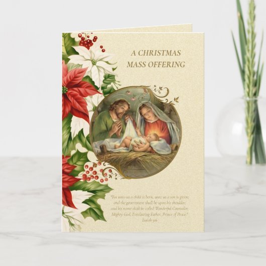 Weihnachtskarte Feiertagskarte (Vorderseite)